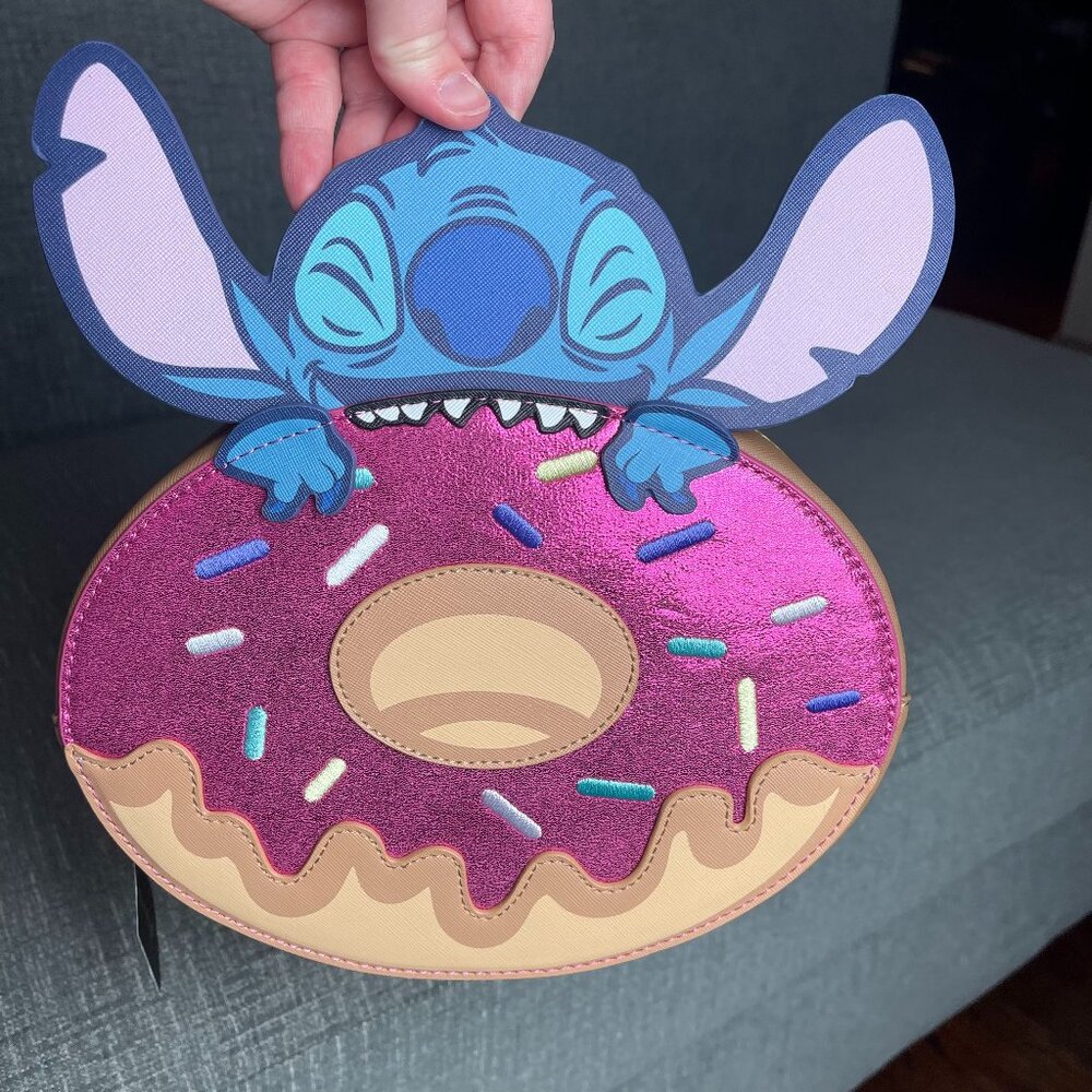 Disney Stitch Sweet Tooth Die Cut Cosmetic Travel Bag